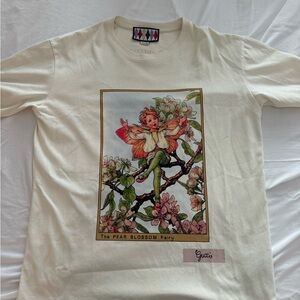 Gucci Cream T-Shirt with Poetic Print Limited Edition